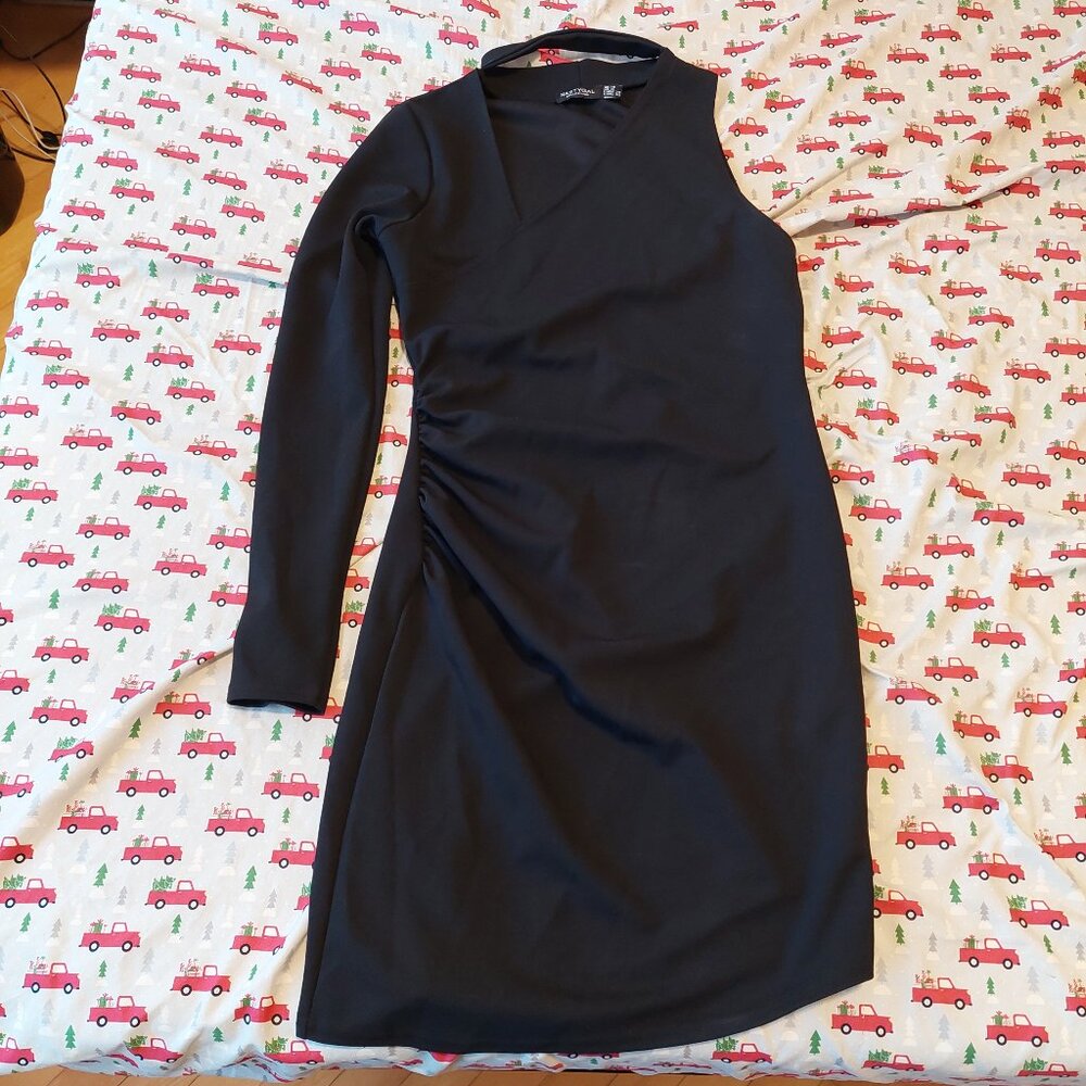 Nasty Gal One Shoulder Dress (Size 6)